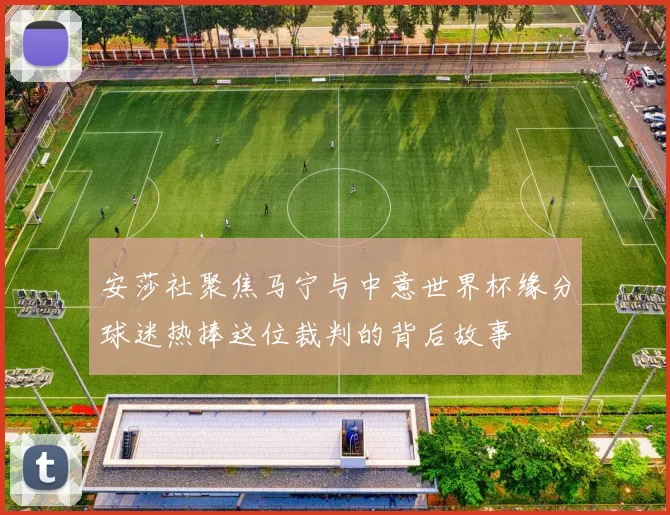 安莎社聚焦马宁与中意世界杯缘分球迷热捧这位裁判的背后故事